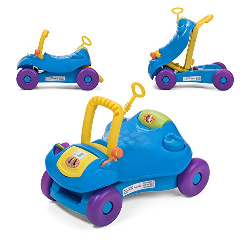 Baby Vivo Lauflernwagen Lauflernhilfe 2in1 Rutschauto Laufwagen Laufhilfe Kinder Baby Walker Multifunktional - Blau